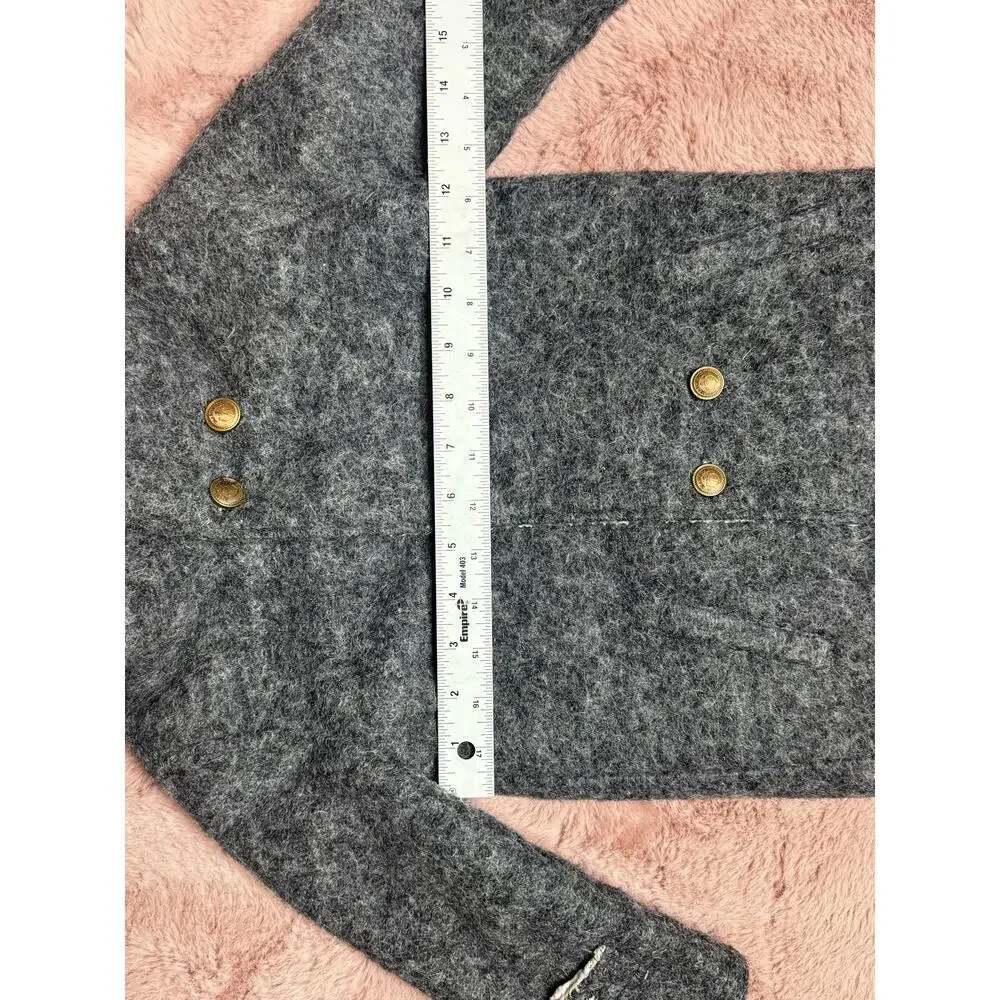 Mayoral Boys Winter Coat 24M Gray Sherpa Lined Hooded Jacket Toddler
